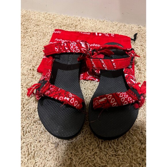 EUC Red Bandana Arizona Love Trekky Sandal in size EU 40 - Picture 3 of 8